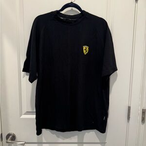 Ferrari Men's XL Black Short Sleeve Cotton Tee Shirt
